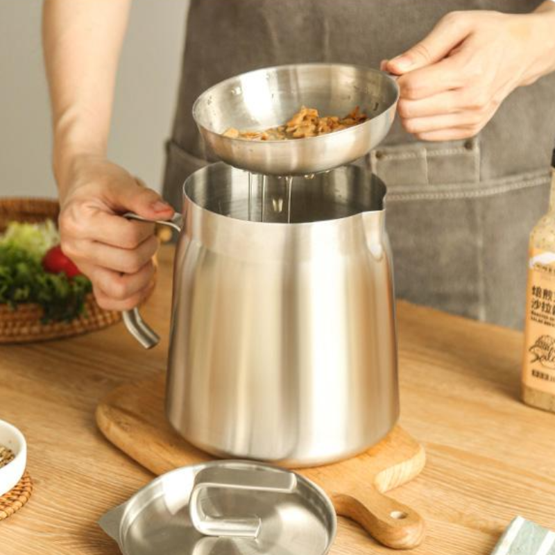 2-in-1 Oil Strainer Pot