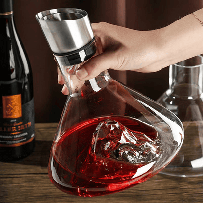 Crystal Cascade Wine Carafe-Decanter-TidyHome