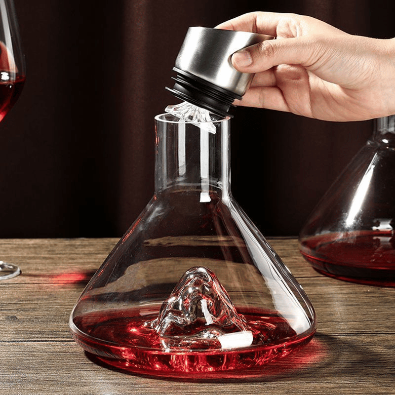 Crystal Cascade Wine Carafe-Decanter-TidyHome