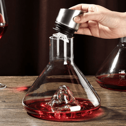Crystal Cascade Wine Carafe-Decanter-TidyHome
